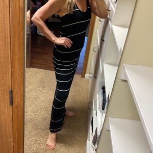 Old Navy Maternity Maxi dress in a black and White Large